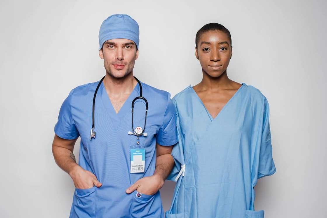Nurses in scrubs Nurses in scrubs