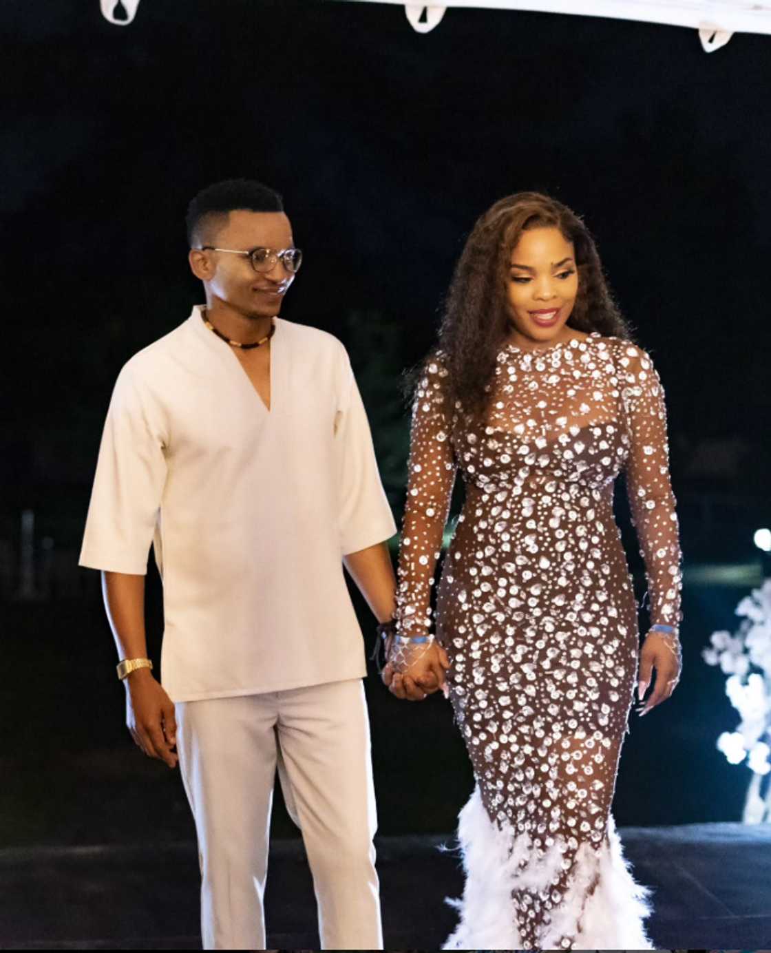 Masechaba Ndlovu and her hubby's son can say all 26 letters.