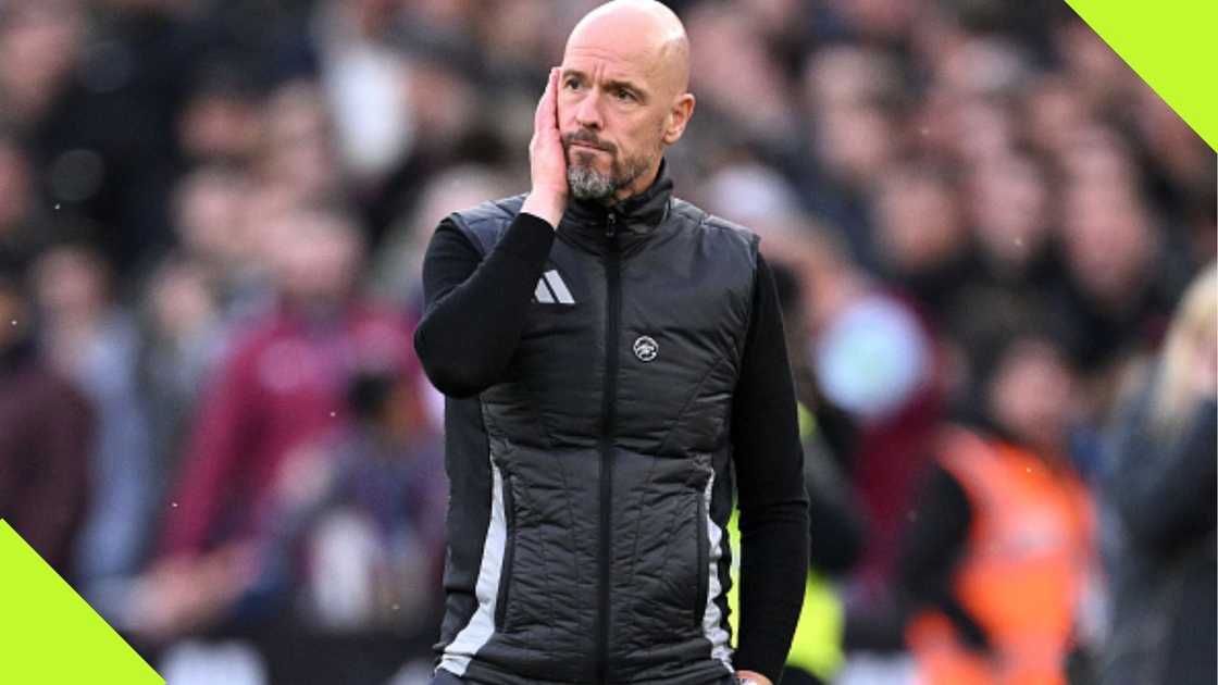 Erik ten Hag during his last game in charge of Manchester United.