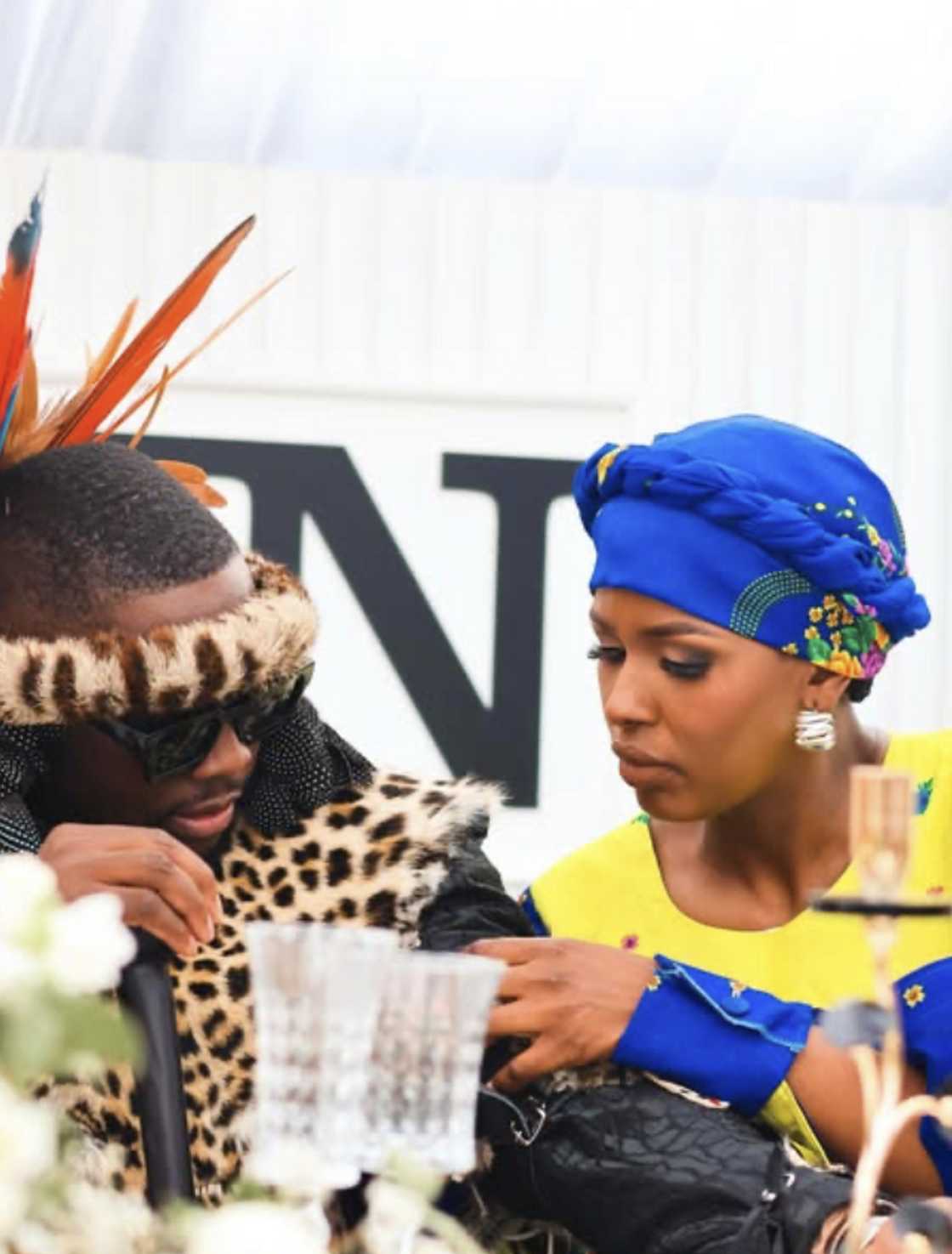 Mzansi praised Wiseman Mncube for spoiling his wife