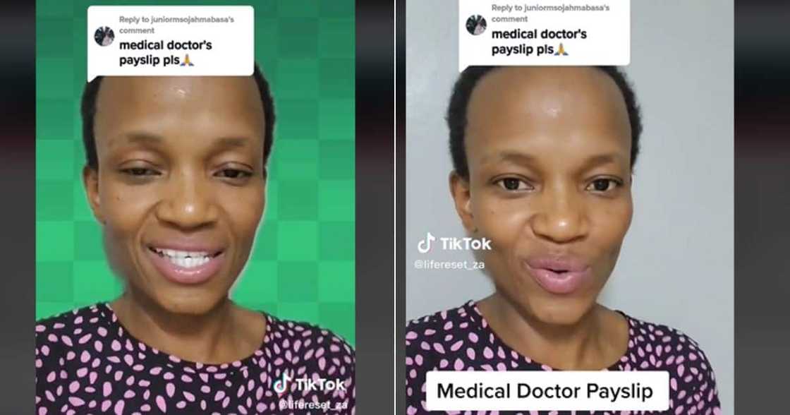 Woman on TikTok shared doctor's payslip Woman on TikTok shared doctor's payslip