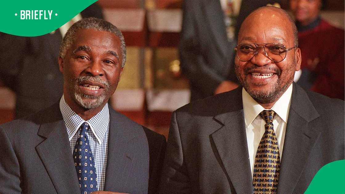 Thabo Mbeki and Jacob Zuma in 1999 Thabo Mbeki and Jacob Zuma in 1999