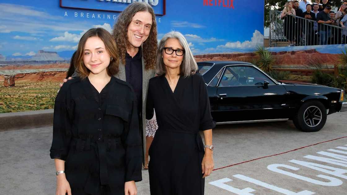 The Yankovic family during the World Premiere of 'El Camino: A Breaking Bad Movie' at the Regency Village in October 2019 The Yankovic family during the World Premiere of 'El Camino: A Breaking Bad Movie' at the Regency Village in October 2019