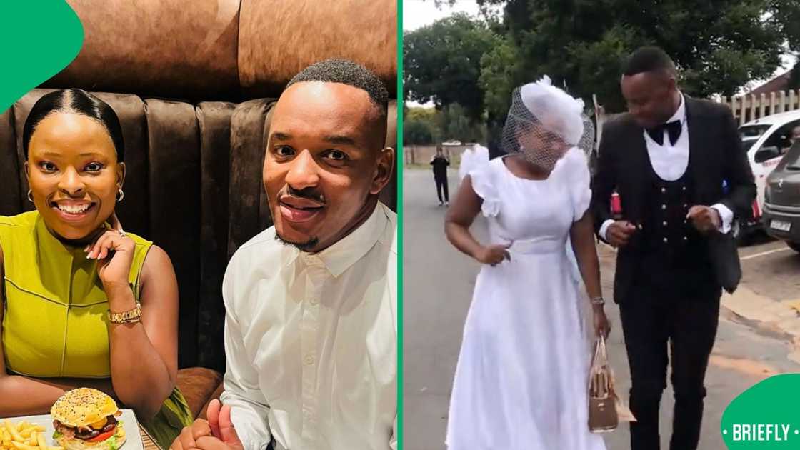 A couple shared visuals of getting hitched at Home Affairs