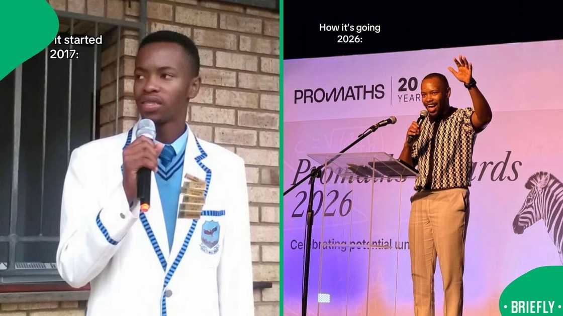 The visual on the right captured him currently