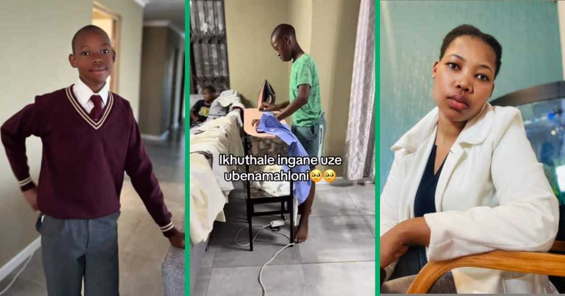 Son impresses mom with ironing skills Son impresses mom with ironing skills
