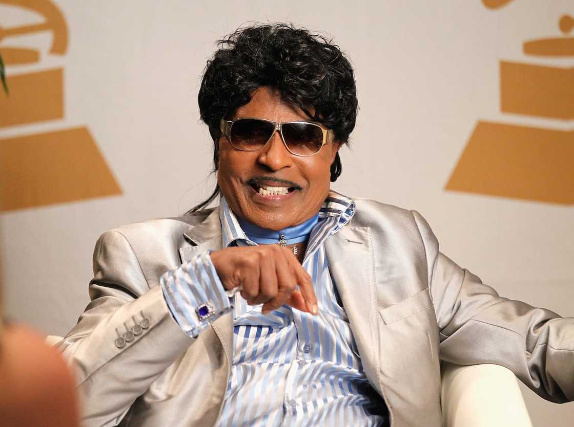 Singer-songwriter Little Richard attends The Legacy Lounge at W Atlanta - Downtown on 29 September 2013 in Atlanta, Georgia. Singer-songwriter Little Richard attends The Legacy Lounge at W Atlanta - Downtown on 29 September 2013 in Atlanta, Georgia.