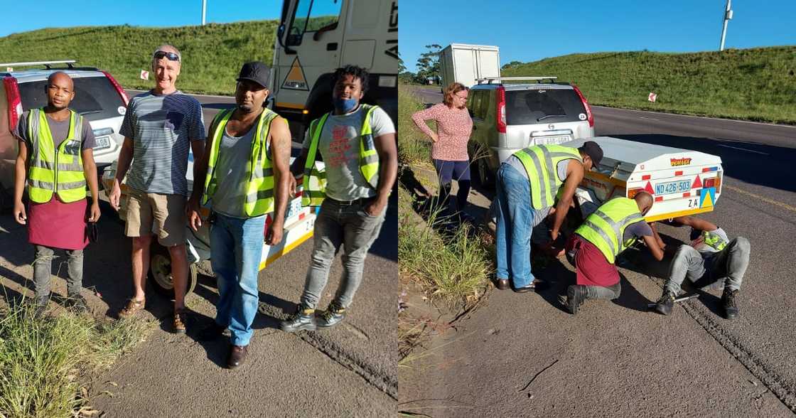 Angels in disguise: Woman thanks 3 good Samaritans who came to their rescue Angels in disguise: Woman thanks 3 good Samaritans who came to their rescue