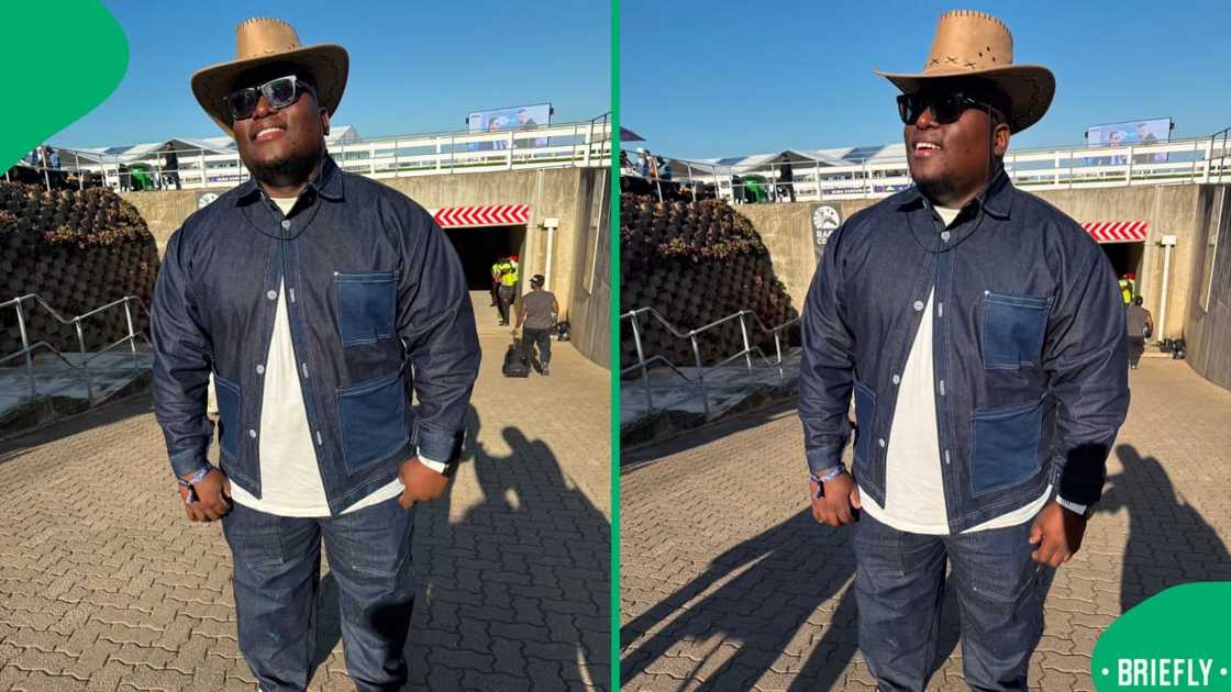 Fans were divided over Sol Phenduka's laid-back Durban July look.
