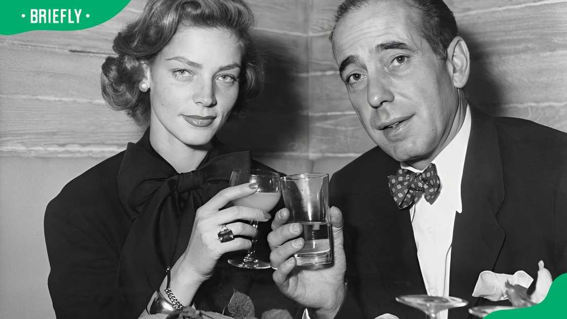 Humphrey Bogart and his wife Lauren Bacall