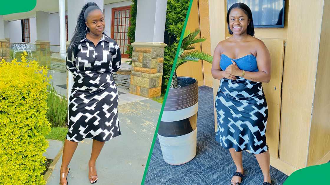 Penny Ntuli posing for different photos