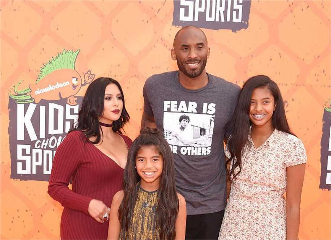 Vanessa, Gianna Maria Onore, late Kobe Bryant, and Natalia Bryant Vanessa, Gianna Maria Onore, late Kobe Bryant, and Natalia Bryant