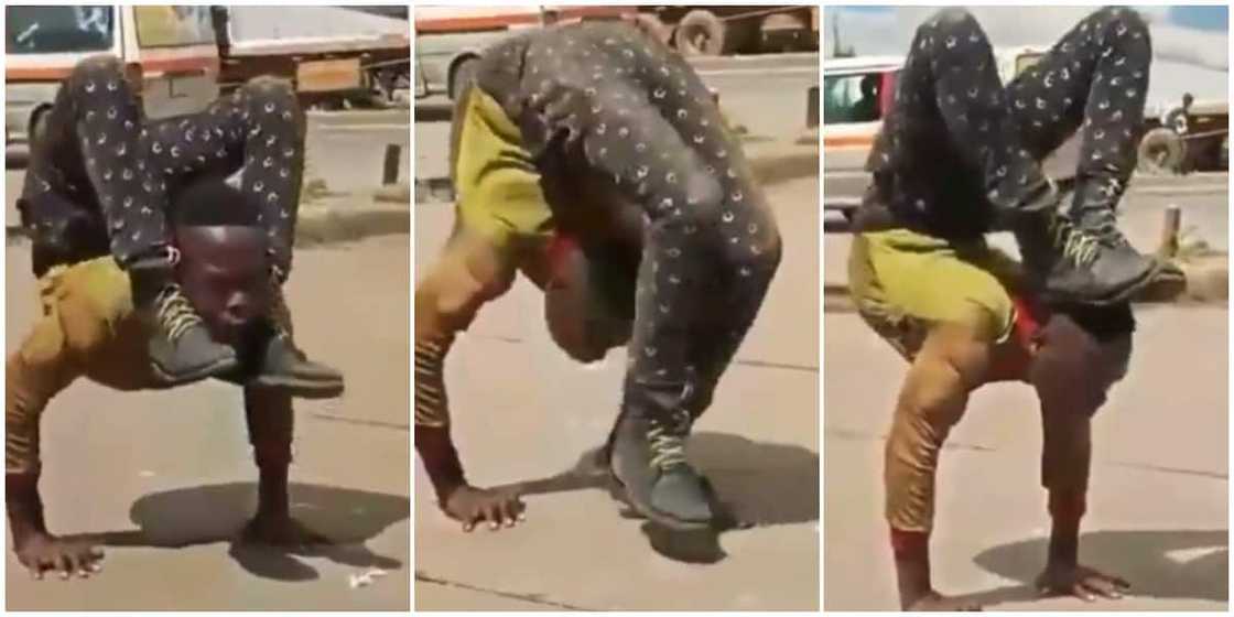 Talented man twists body into incredible shapes, video wows many Talented man twists body into incredible shapes, video wows many