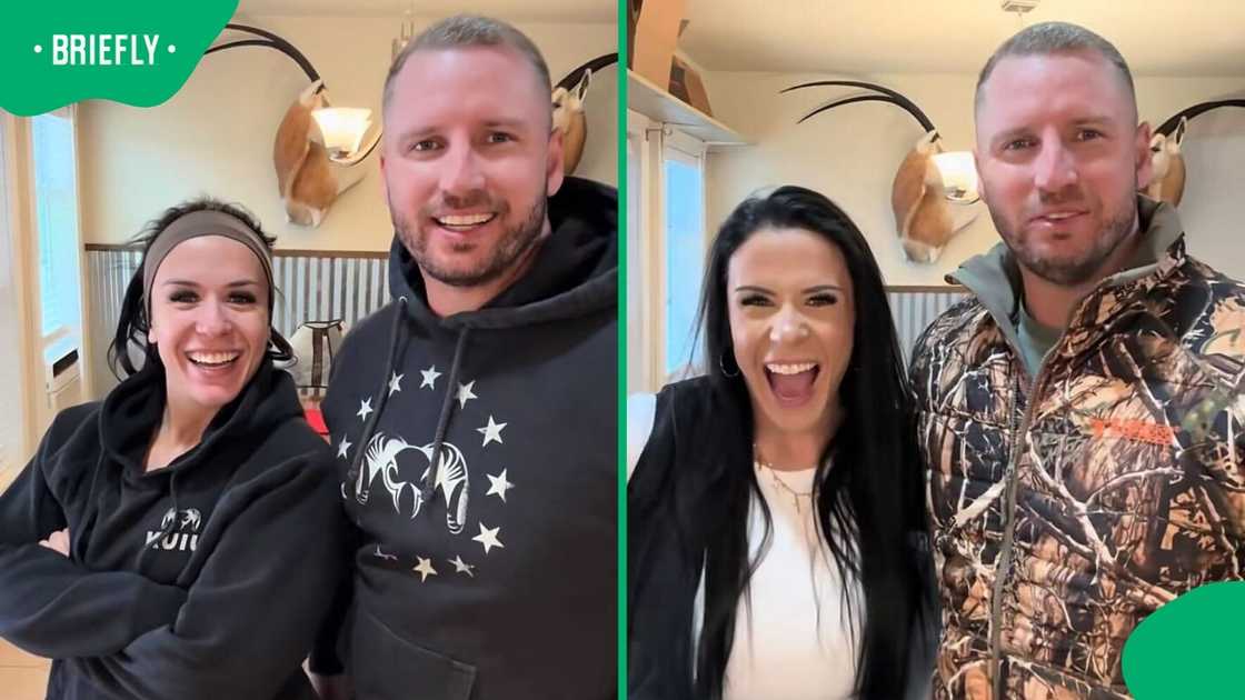 An American wife and her Afrikaner husband appeared in a TikTok video. An American wife and her Afrikaner husband appeared in a TikTok video.