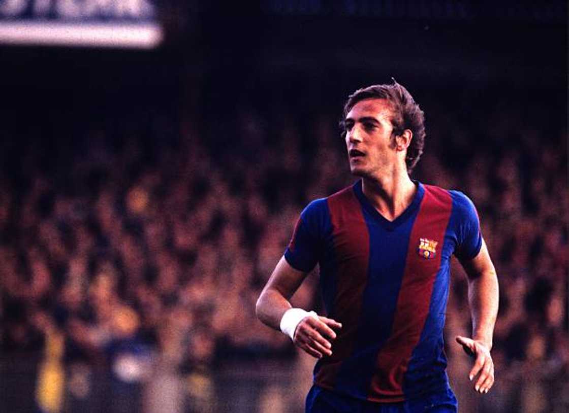 Johan Neeskens in action for FC Barcelona