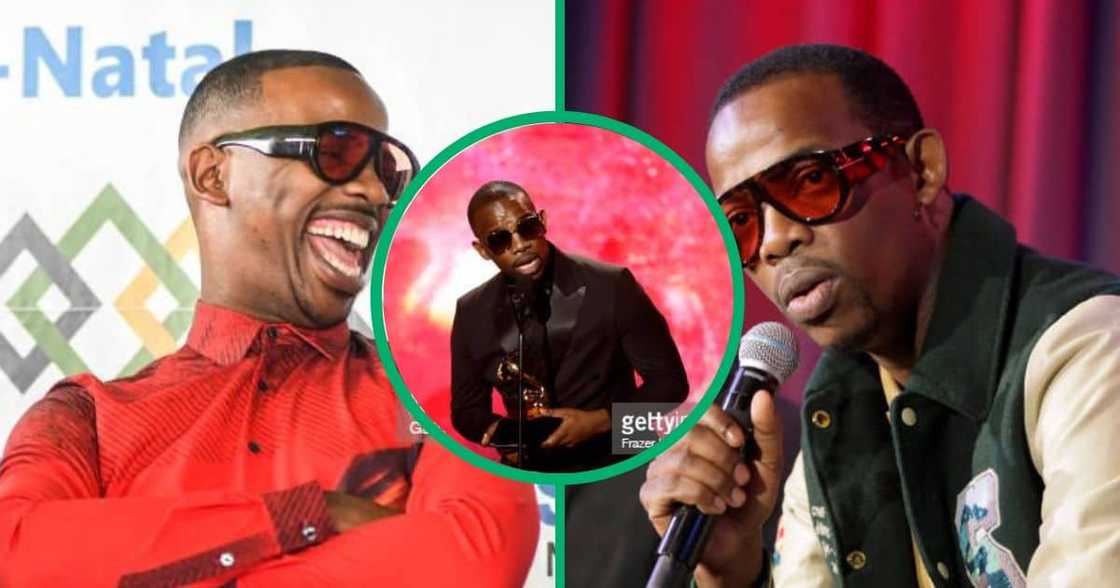 Zakes Bantwini Takes Grammy to His Mom’s Grave Zakes Bantwini Takes Grammy to His Mom’s Grave