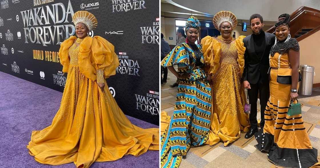 Connie Chiume in her beautiful gown Connie Chiume in her beautiful gown