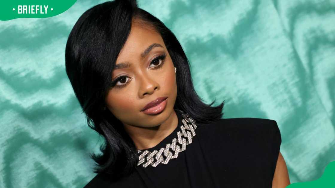 Actress Skai Jackson during the 2024 Warner Music Group Pre-Grammy Party Actress Skai Jackson during the 2024 Warner Music Group Pre-Grammy Party