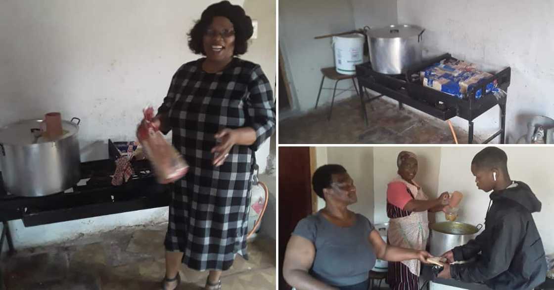 The teacher feeds close to 90 people with her soup kitchen that runs on Tuesdays and Thursdays The teacher feeds close to 90 people with her soup kitchen that runs on Tuesdays and Thursdays