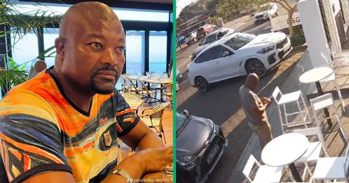 Collage image of murdered Rustenburg Businessman Ben Gumbi