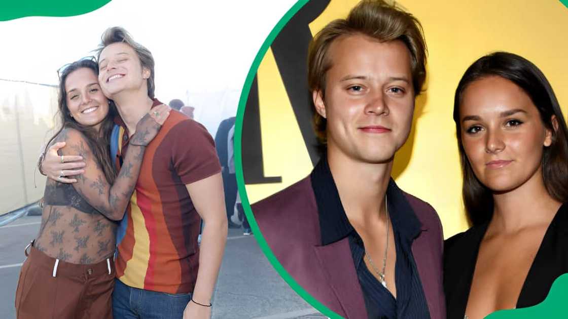 Elaine Siemek and Rudy Pankow in Huntington Beach, California (L), Rudy and Elaine at Musso & Frank in Hollywood, California (R). Elaine Siemek and Rudy Pankow in Huntington Beach, California (L), Rudy and Elaine at Musso & Frank in Hollywood, California (R).