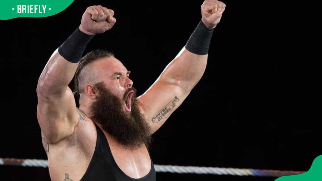 Braun Strowman during the 2017 WWE Live Duesseldorf event at ISS Dome in Duesseldorf, Germany Braun Strowman during the 2017 WWE Live Duesseldorf event at ISS Dome in Duesseldorf, Germany