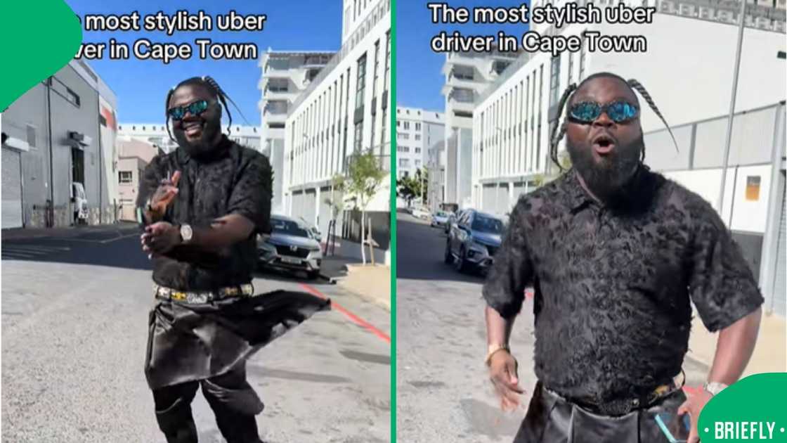 A well-dressed Cape Town e-hailing driver, turning heads with his smart, stylish look A well-dressed Cape Town e-hailing driver, turning heads with his smart, stylish look