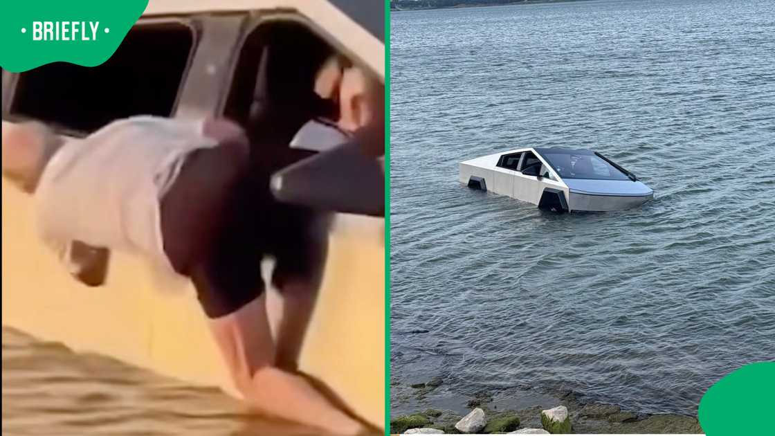 A Texas man was arrested after allegedly driving a Tesla Cybertruck into a lake