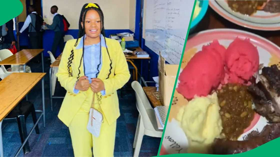 A lady left Mzansi in stitches after showing the meal she made for her family