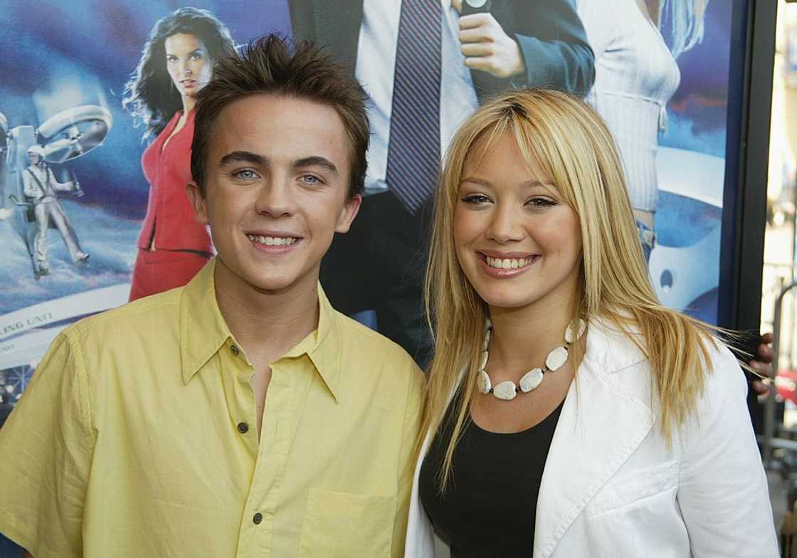 Actors Frankie Muniz and Hilary Duff Actors Frankie Muniz and Hilary Duff
