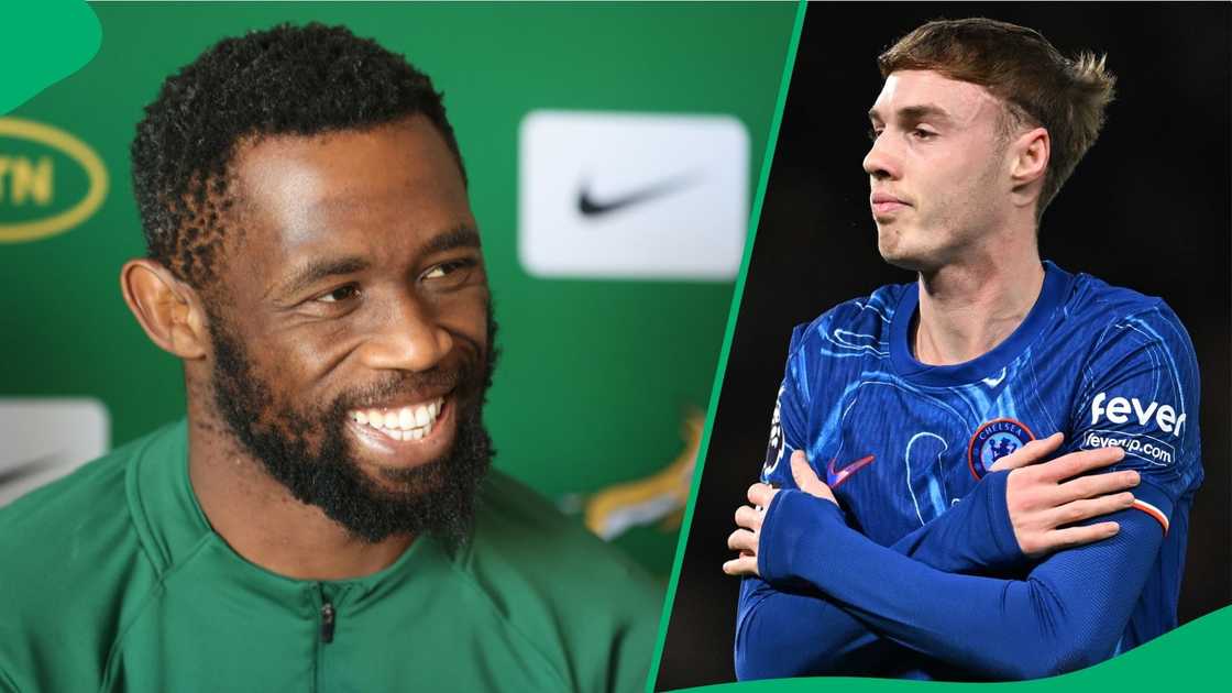 Siya Kolisi was confused by English footballer Cole Palmer. Siya Kolisi was confused by English footballer Cole Palmer.