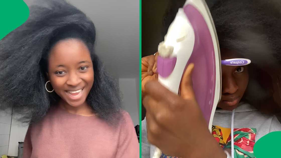 TikTok users shared commented with mixed reviews after seeing a hair enthusiast's hair trick