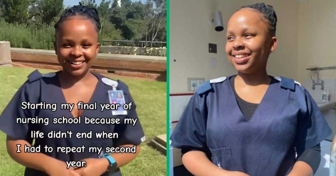 A nursing student failed her second year at university but never gave up. A nursing student failed her second year at university but never gave up.