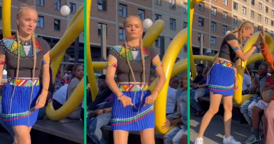 The TikTok dance sensation Isabella, a Danish woman, has captivated South African children with her dance moves