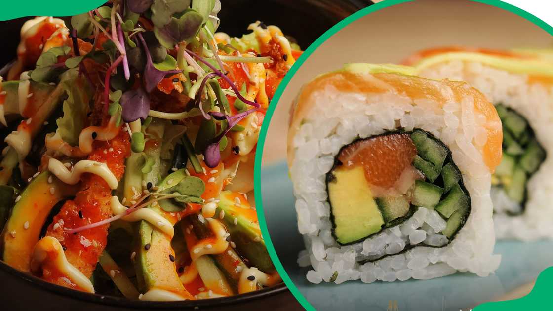 Aduna Bistro's sushi selection Aduna Bistro's sushi selection