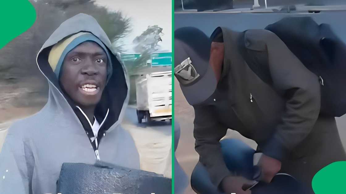 A Facebook page motivated people from the townships to hustle shared gifts given to homeless men