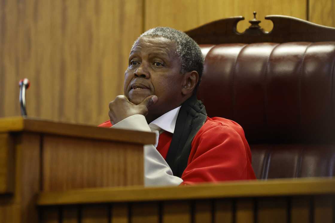 Judge Ratha Mokgoatlheng presiding over the Senzo Meyiwa murder trial.