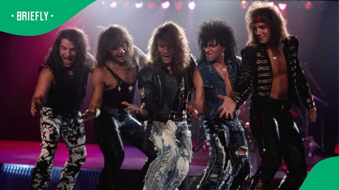 Throwback picture of Bon Jovi. Throwback picture of Bon Jovi.