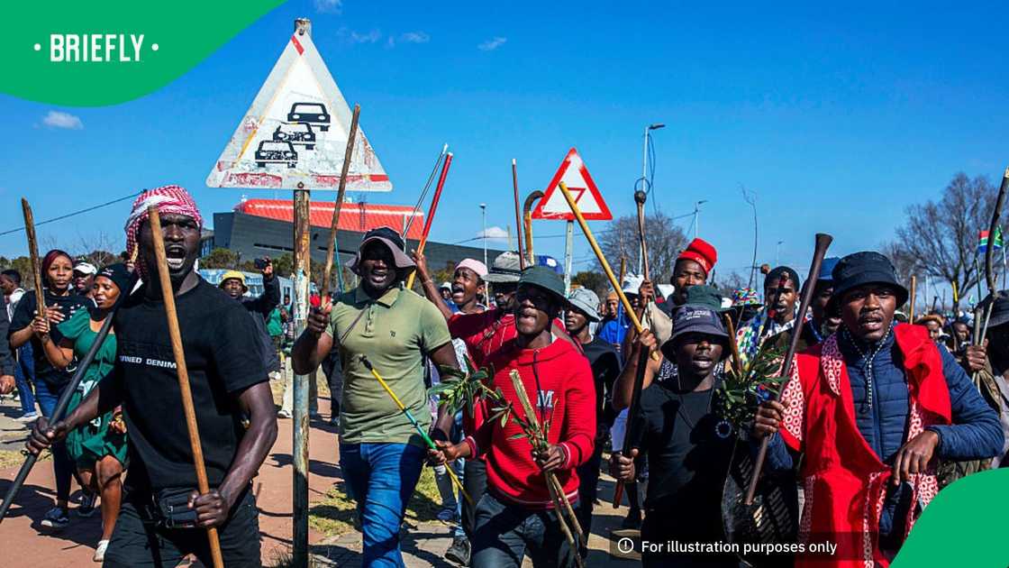 Hundreds of Soweto residents marched against illegal immigration on June 29, 2026 in South Africa Hundreds of Soweto residents marched against illegal immigration on June 29, 2026 in South Africa