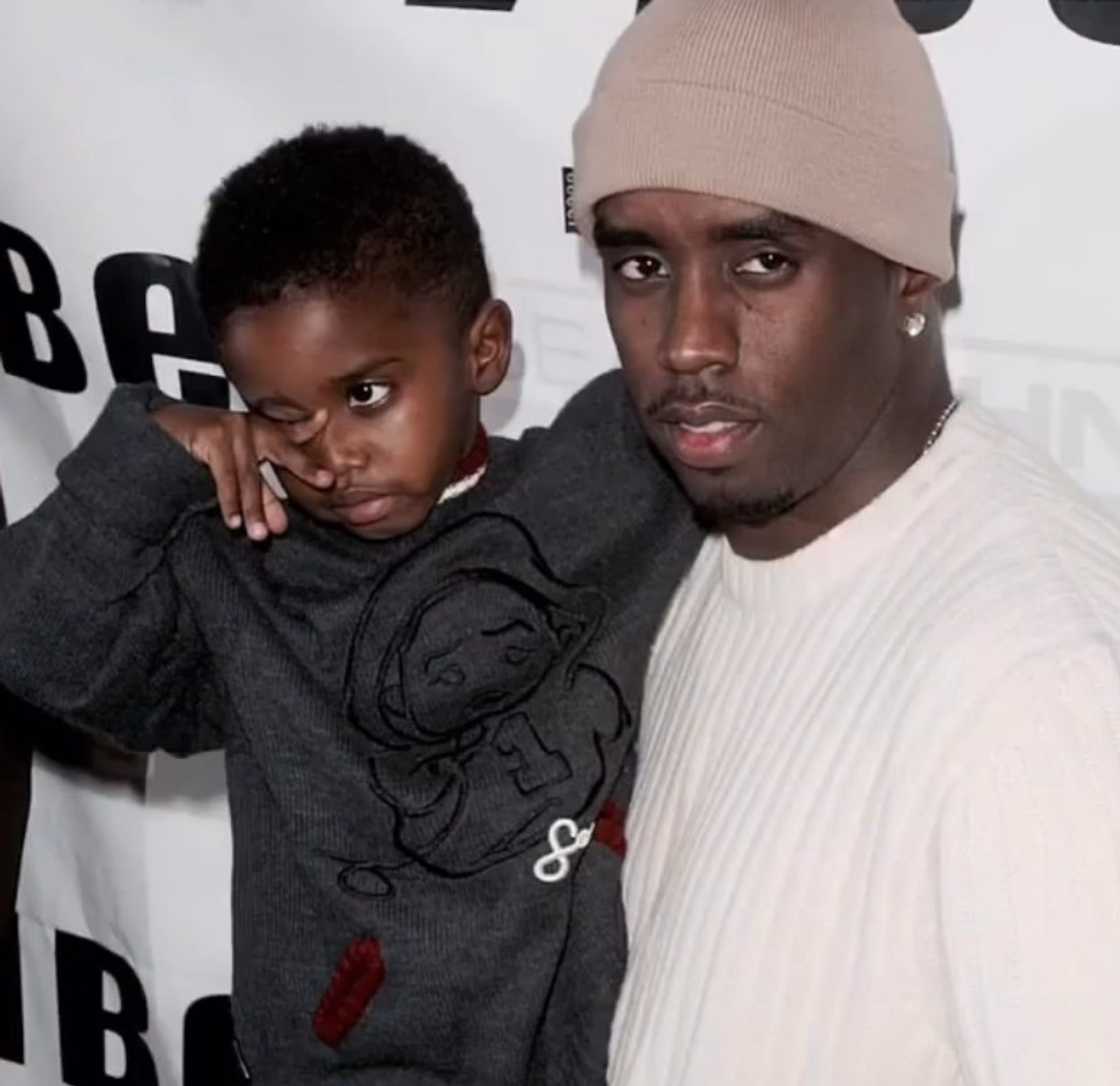 Diddy with his then young son Christian aka King Combs Diddy with his then young son Christian aka King Combs