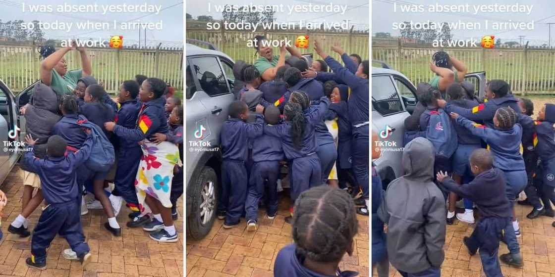 Primary school teacher hero's welcome Primary school teacher hero's welcome