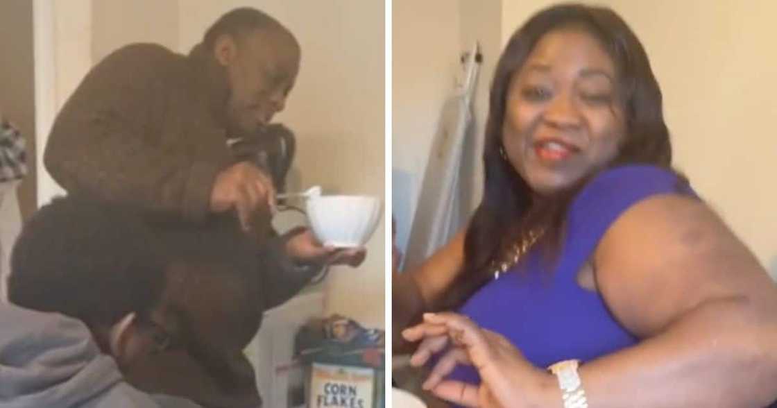 TikTok Influencer trends for her parents reaction on amapiano sound TikTok Influencer trends for her parents reaction on amapiano sound