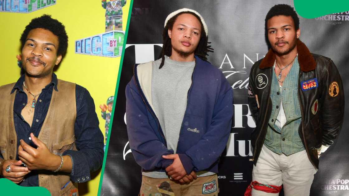 Messiah Harris at the 2024 PIECE BY PIECE Event (L). Domani Harris and Buddy Red at the Atlanta Symphony Hall in 2023 (R) Messiah Harris at the 2024 PIECE BY PIECE Event (L). Domani Harris and Buddy Red at the Atlanta Symphony Hall in 2023 (R)