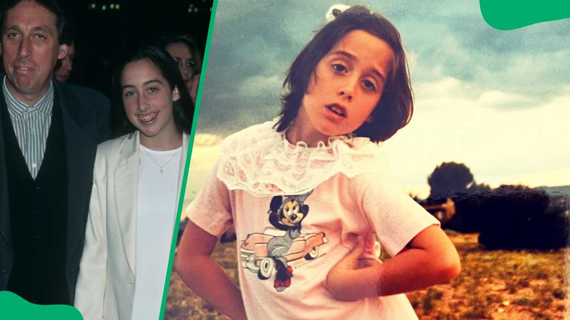 Catherine Reitman with her father Ivan Reitman Catherine Reitman with her father Ivan Reitman