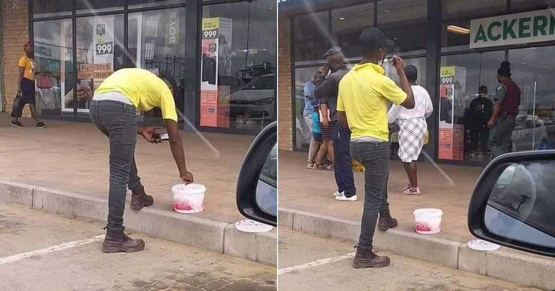 ice cream, funny man, eating