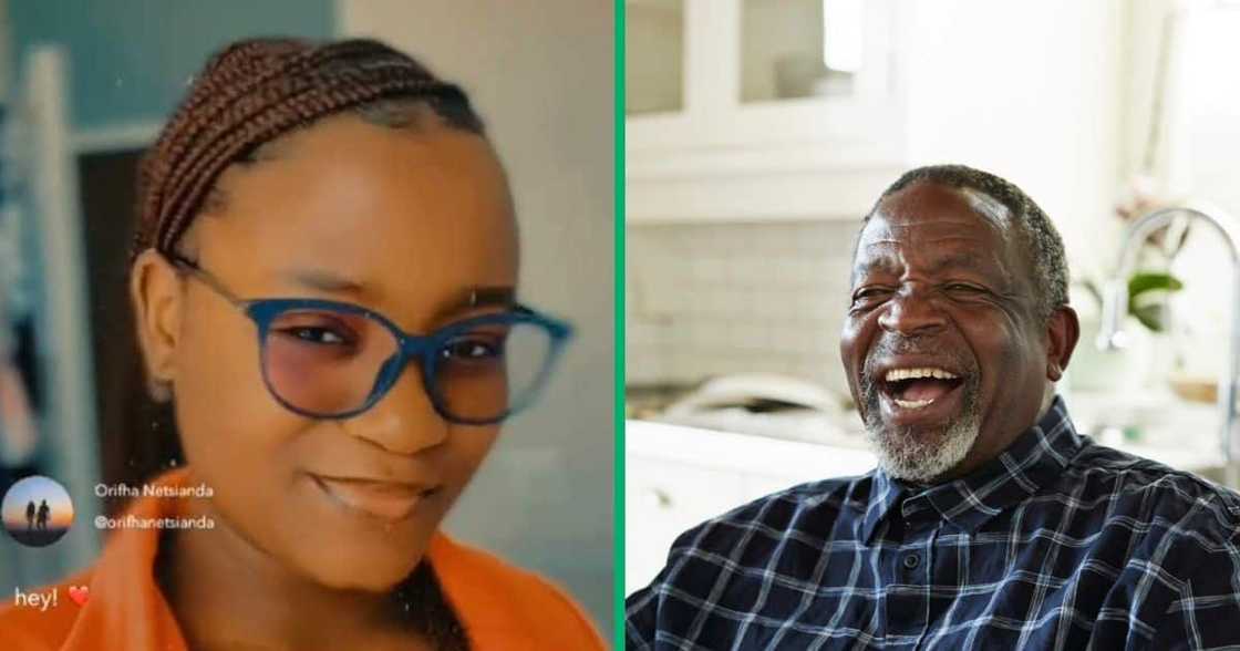 A TikTok video shows an old man studying in the university library. A TikTok video shows an old man studying in the university library.