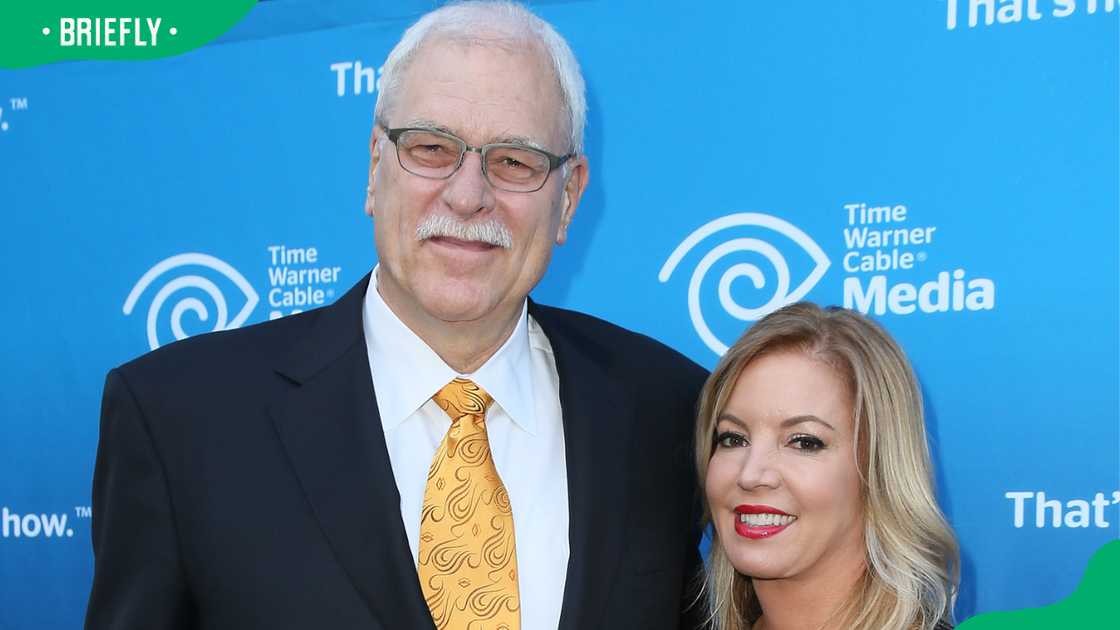 Phil Jackson and Jeanie Buss in Los Angeles