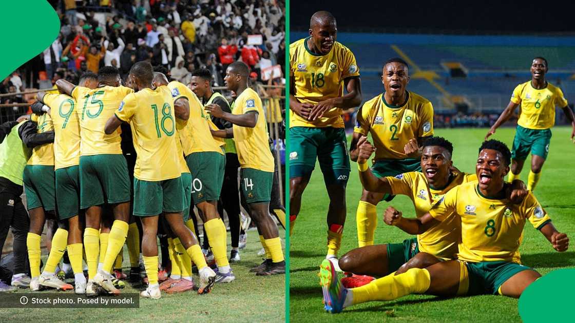 The Bafana Bafana team celebrated their thrilling World Cup qualification The Bafana Bafana team celebrated their thrilling World Cup qualification