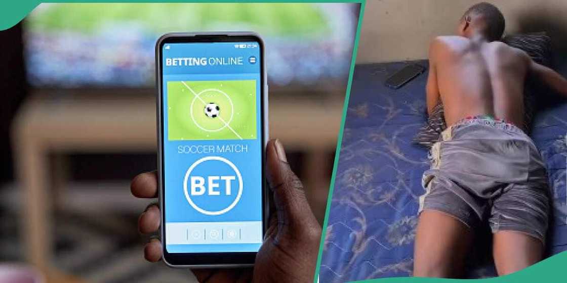 Nigerian man sad as he loses N200k to sports betting minutes after winning it Nigerian man sad as he loses N200k to sports betting minutes after winning it