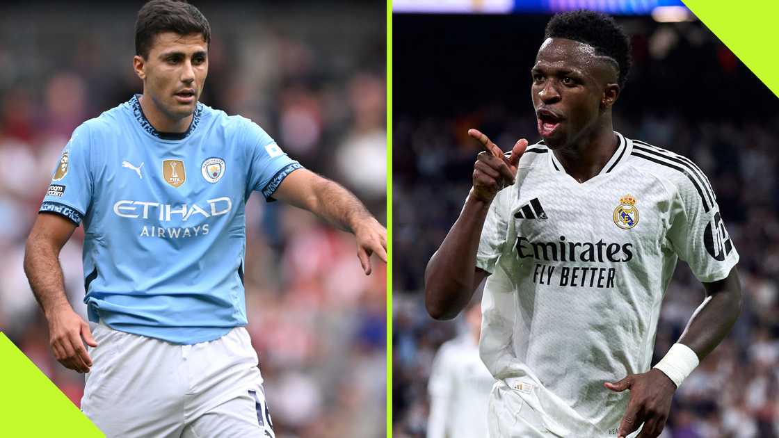 Rodrigo and Vinicius Junior will go head-to-head for the 2024 Ballon d'Or prize. Rodrigo and Vinicius Junior will go head-to-head for the 2024 Ballon d'Or prize.